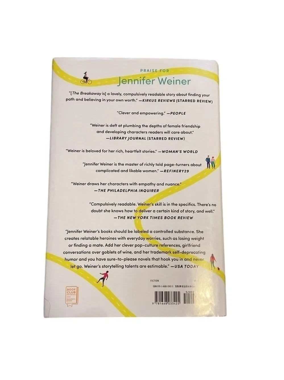 The Breakaway Hardback Novel by Jennifer Weiner